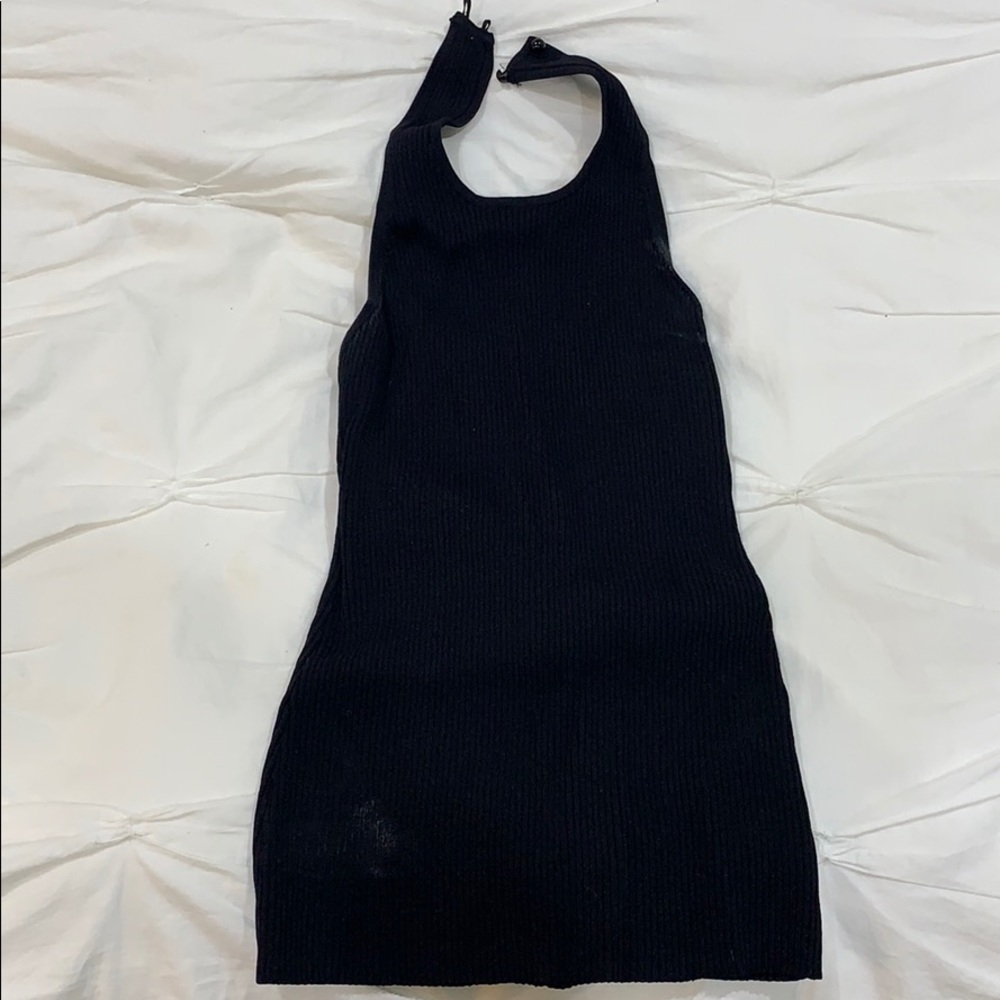 Black halter top